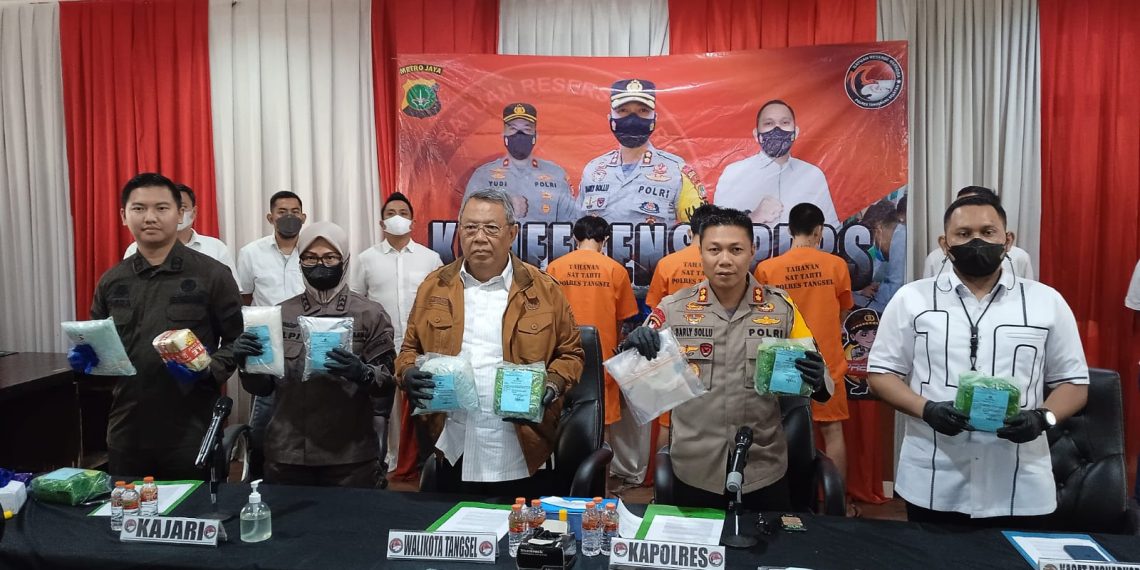 Polres Tangsel Amankan Narkoba Senilai 50 Milyar, Dua Pelaku Masih Buron