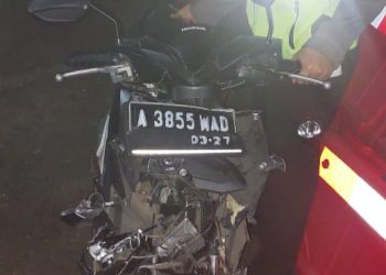 Motor Korban Kecelakaan Tunggal | Dok. TU