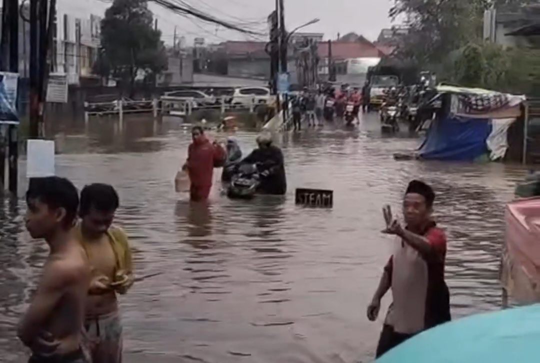 Tangkapan Layar Banjir di Jombang Rawa Lele - Dok. TU