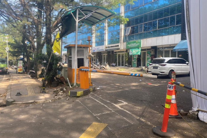 Foto: lokasi parkir TKP hilangnya motor anggota LBH Ansor Tangsel | Dok. Tangerangupdate.com