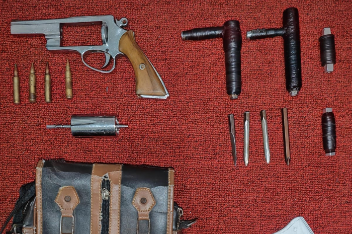 Foto: Barang bukti hasil penangkapan empat komplotan maling bersenjata api di wilayah Tangerang | Dok. Istimewa