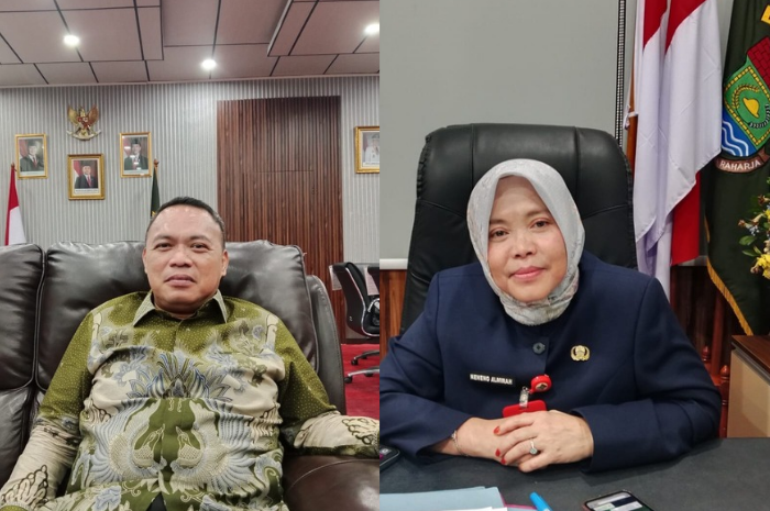 Foto: (dari kiri), ketua DPRD Kabupaten Tangerang, Muhamad Amud, dan Sekretaris DPRD Kabupaten Tangerang, Neneng Almira | Dok. Istimewa