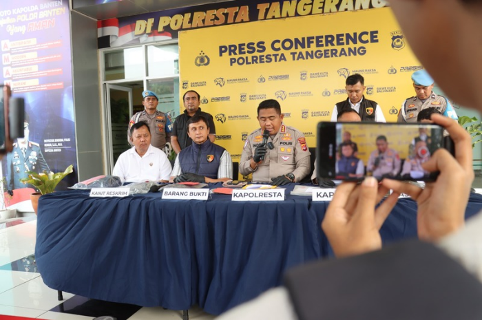 Foto: konferensi pers ungkap kasus polisi gadungan di Mapolresta Tangerang | Dok. Istimewa