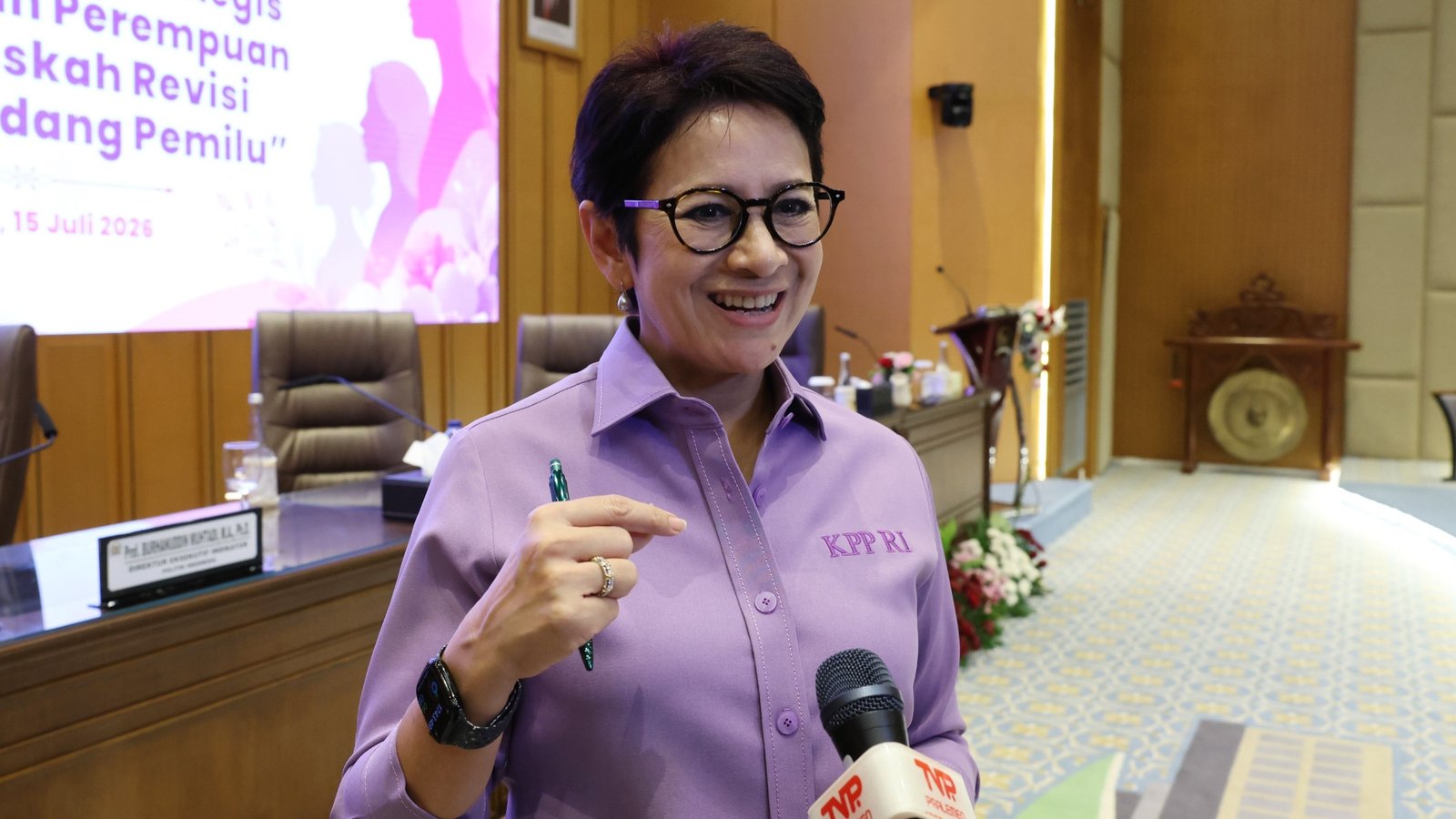 Anggota Presidium KPP RI sekaligus Anggota Komisi I DPR RI Fraksi Partai Golkar, Nurul Arifin. | Dok. DPR RI