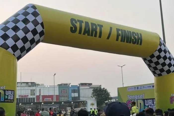 Foto: garis start Tangsel FunWalk | Dok. Istimewa